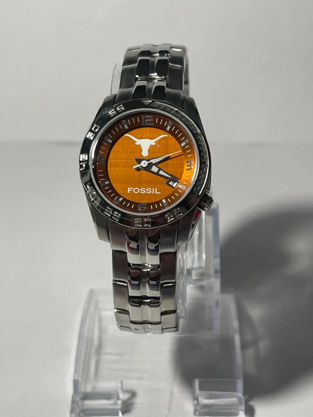 Texas Longhorns NCAA Stainless-Steel Women's Watch by Fossil NEW